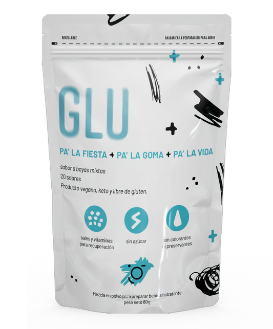Glu Sabor Bayas Mixtas (20 sticks por bolsa)