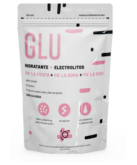 Glu Sabor Limonada de Sandía (20 sticks por bolsa)